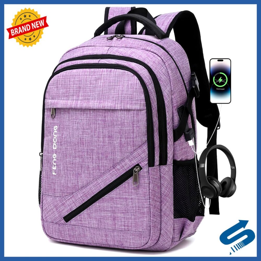 Large Laptop Backpack Durable Waterproof Travel C… - image 1